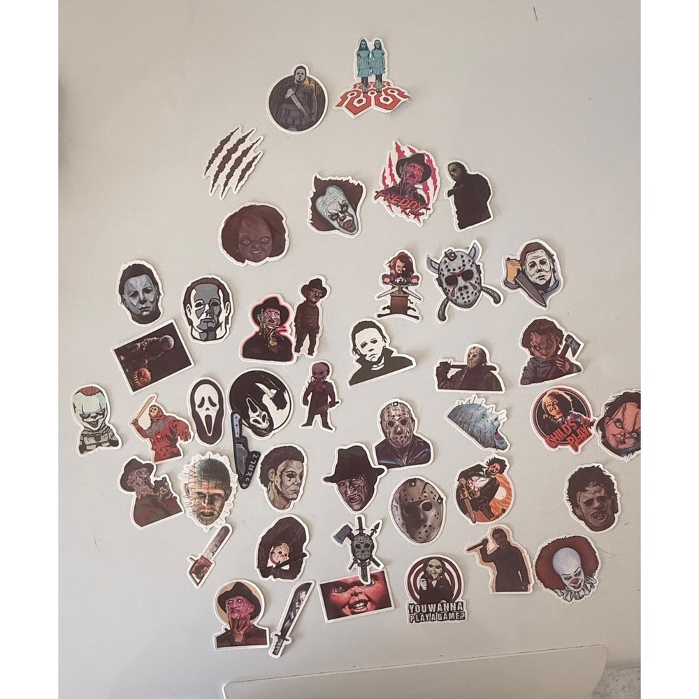 Horror Movie Character Sticker Pack